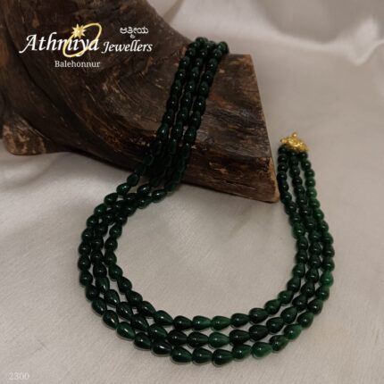 92.5 SILVER BEADS NECKLACE AJB B292