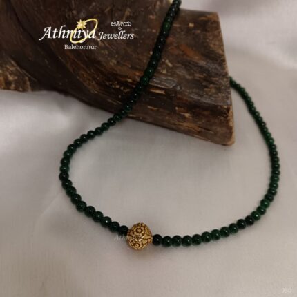 92.5 SILVER BEADS NECKLACE AJB B293