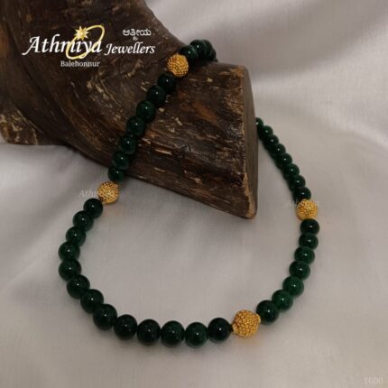 92.5 SILVER BEADS NECKLACE AJB B295