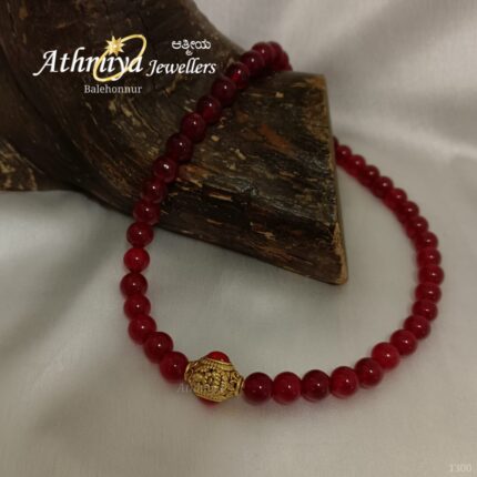 92.5 SILVER BEADS NECKLACE AJB B315