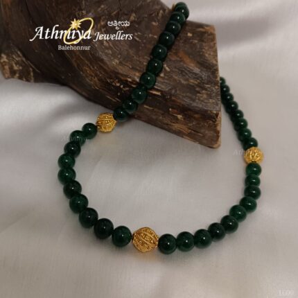 92.5 SILVER BEADS NECKLACE AJB B310