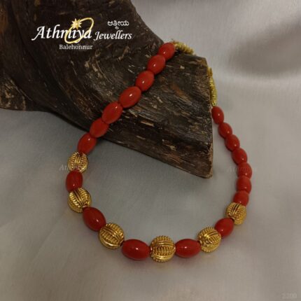 92.5 SILVER BEADS NECKLACE AJB B297