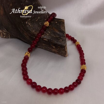 92.5 SILVER BEADS NECKLACE AJB B311