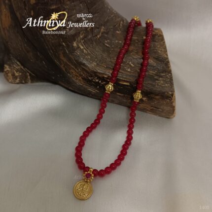 92.5 SILVER BEADS NECKLACE AJB B326