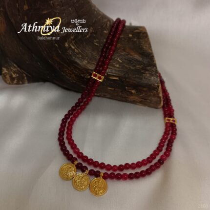 92.5 SILVER BEADS NECKLACE AJB B305