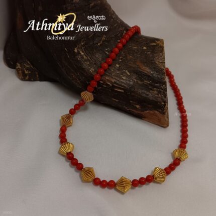 92.5 SILVER BEADS NECKLACE AJB B344