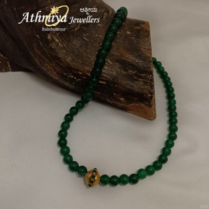 92.5 SILVER BEADS NECKLACE AJB B337