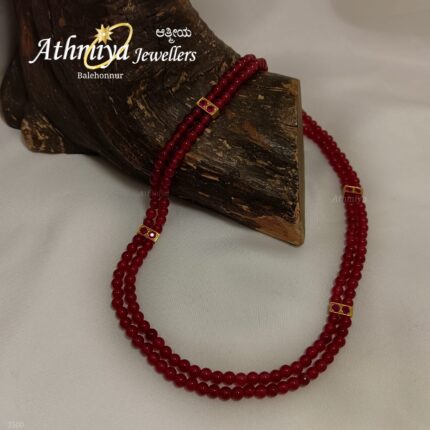 92.5 SILVER BEADS NECKLACE AJB B347