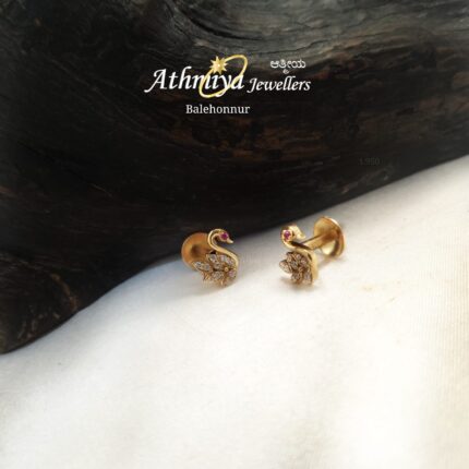 92.5 SILVER EAR STUD AJB ES901