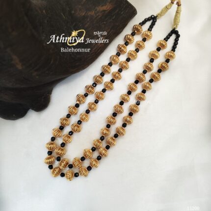 92.5 SILVER BEADS NECKALCE AJB B038