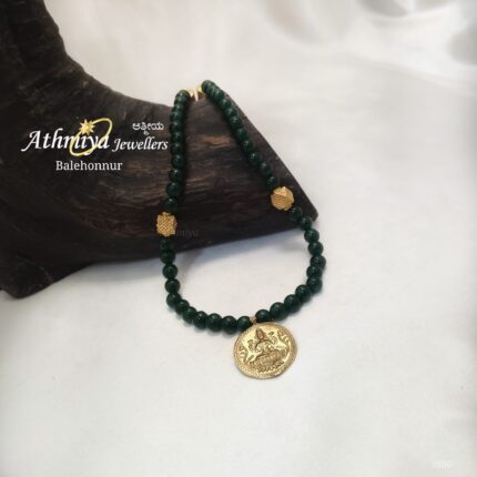 92.5 SILVER BEADS NECKALCE AJB B035