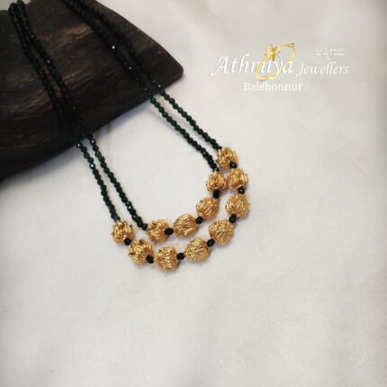 92.5 SILVER BEADS NECKALCE AJB B037