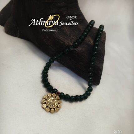 92.5 SILVER BEADS NECKALCE AJB B034
