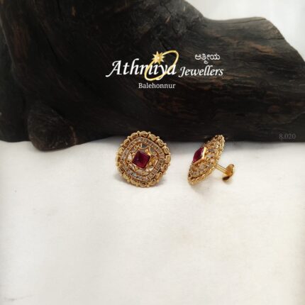 92.5 SILVER EAR STUD AJB ES1035