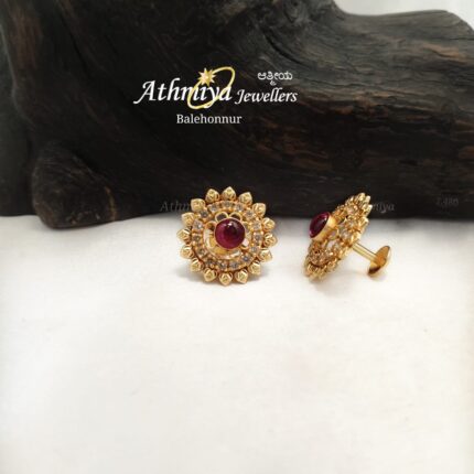 92.5 SILVER EAR STUD AJB ES1036