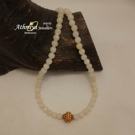 92.5 SILVER BEADS NECKLACE AJB B063