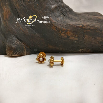 92.5 SILVER EAR STUD AJB ES1051
