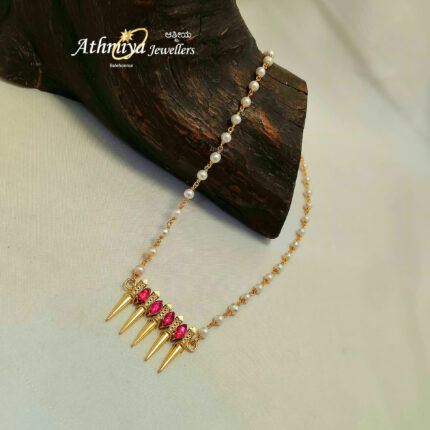 92.5 SILVER PEARL NECKLACE AJB PN136