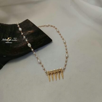 92.5 SILVER BEADS NECKLACE AJB PN138