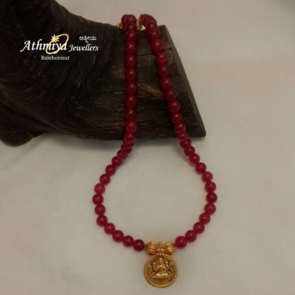 92.5 SILVER BEADS NECKALCE AJB B056