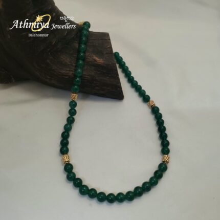 92.5 SILVER BEADS NECKALCE AJB B045