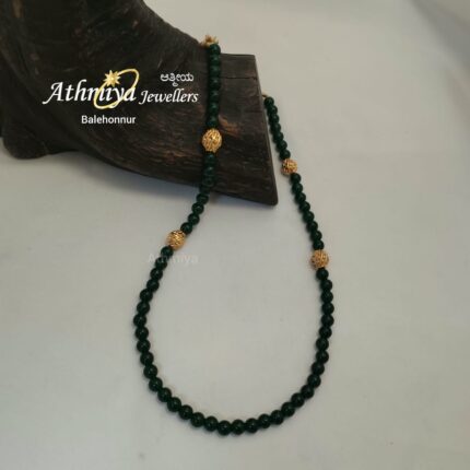 92.5 SILVER BEADS NECKALCE AJB B039