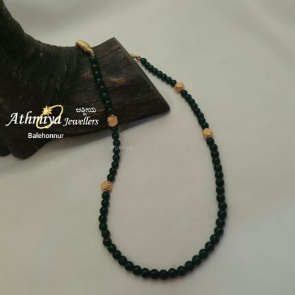 92.5 SILVER BEADS NECKALCE AJB B043