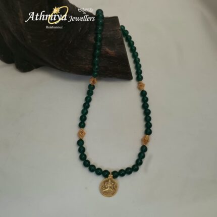 92.5 SILVER BEADS NECKALCE AJB B050