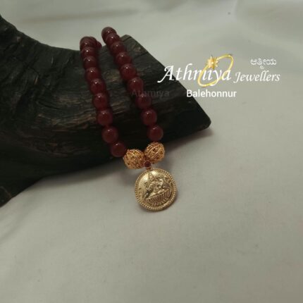 92.5 SILVER BEADS NECKALCE AJB B051