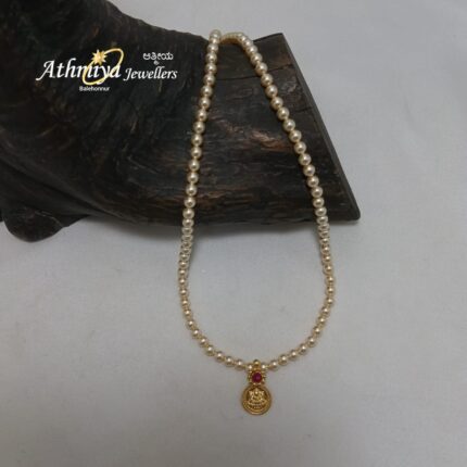 92.5 SILVER PEARL NECKLACE AJB PN134