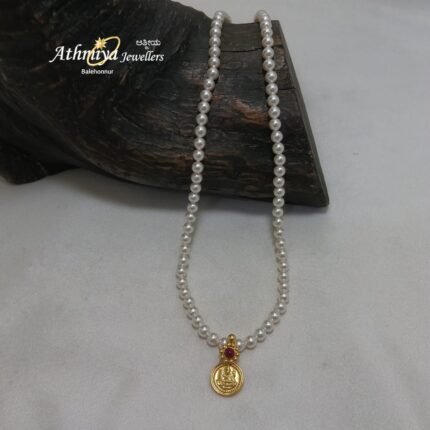 92.5 SILVER PEARL NECKLACE AJB PN131
